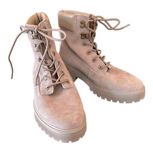 Timberland Women's Carnaby Cool 6” Taupe Suede Boots 7.5 - Picture 1 of 13